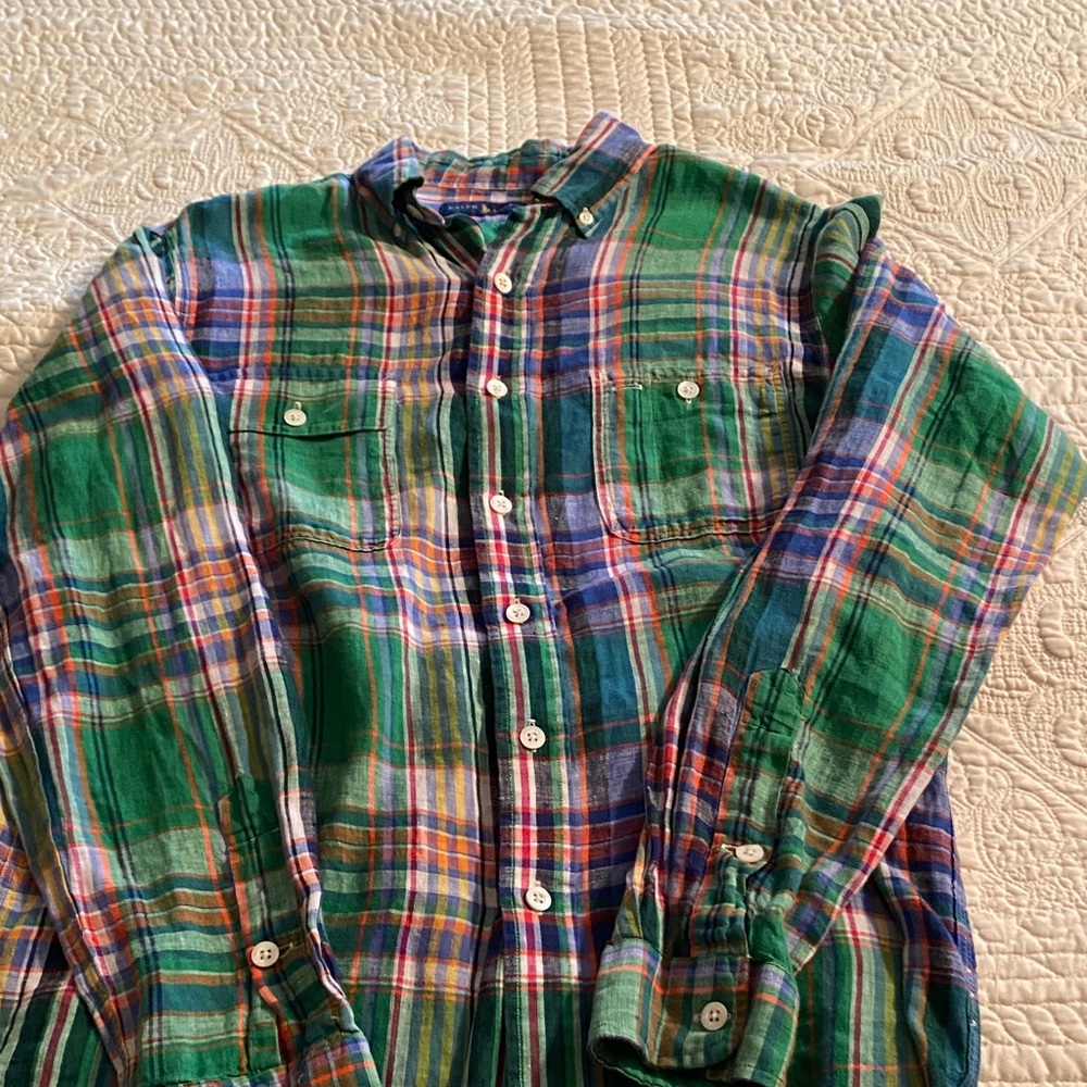 Ralph Lauren Multicolor Plaid Button Down Shirt